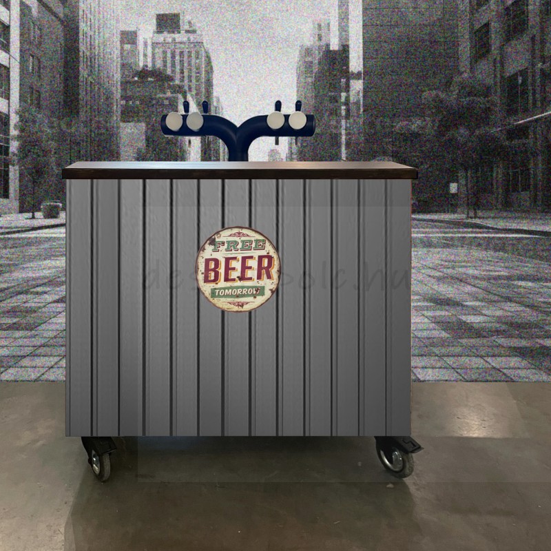 MOBIL SÖRPULT LEMEZ BORÍTÁSSAL 2/4 KEG 125CM