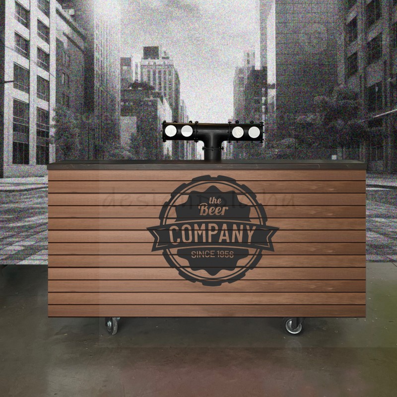 MOBIL SÖRPULT FA BORÍTÁSSAL 4 KEG 200CM